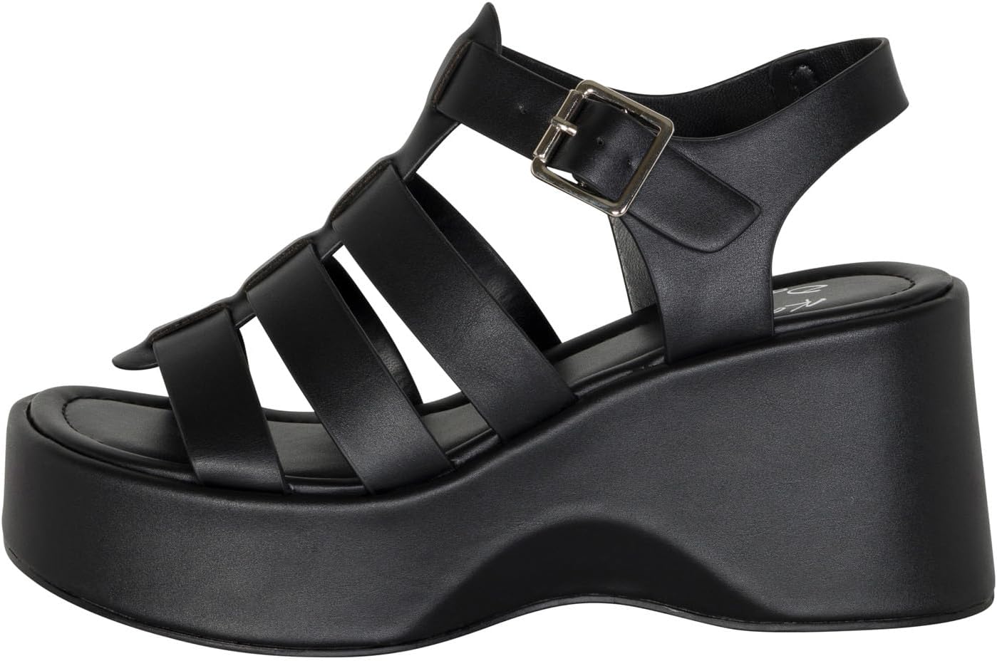 Women’s Strappy Platform Wedge Sandals – Open Toe Chunky Heel Summer Dress Shoes with Buckle Strap – 3 Inch Heel, 1.5 Inch Front Platform – Fashion Comfortable Casual - TUCSON