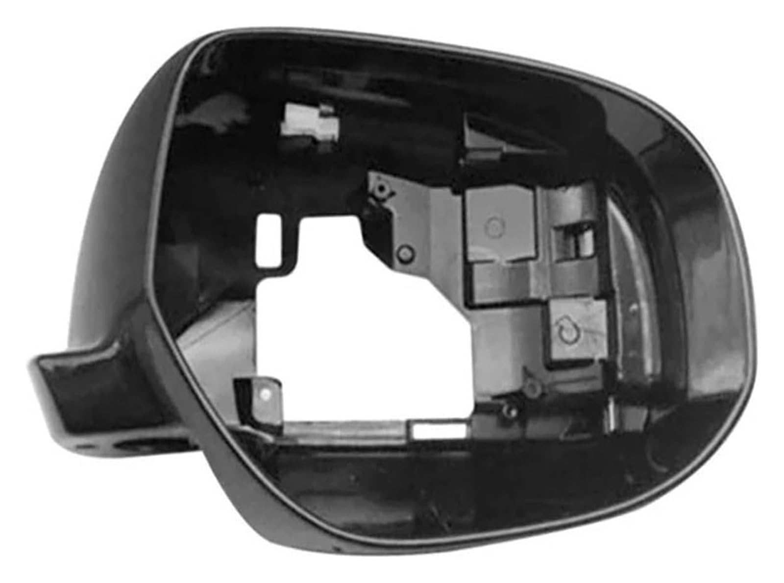 Boîtier Rétroviseur Coque Pour Mitsubishi Pour Outlander 2013-2018 Garniture Contour Verre Remplacement Support De Cadre Noir Brillant(Right side RH)