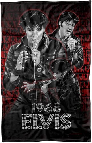 Elvis Presely Comback - Manta de forro polar (36 x 58)