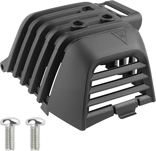 SRM 2620 Muffler Cover for Echo SRM-2620 SRM-2620T PAS-2620 PE-2620 PPT-2620 SRM2620U SRM2620 Weed Eater Trimmer Muffler Cover A320001201 A320001200 with Screws