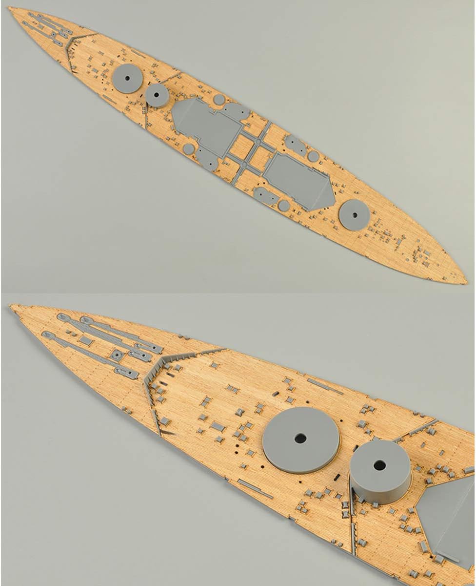 Wooden Deck For Tamiya 78011 1:350 Scale British HMS Prince Of Wales Model With Anchor Chain