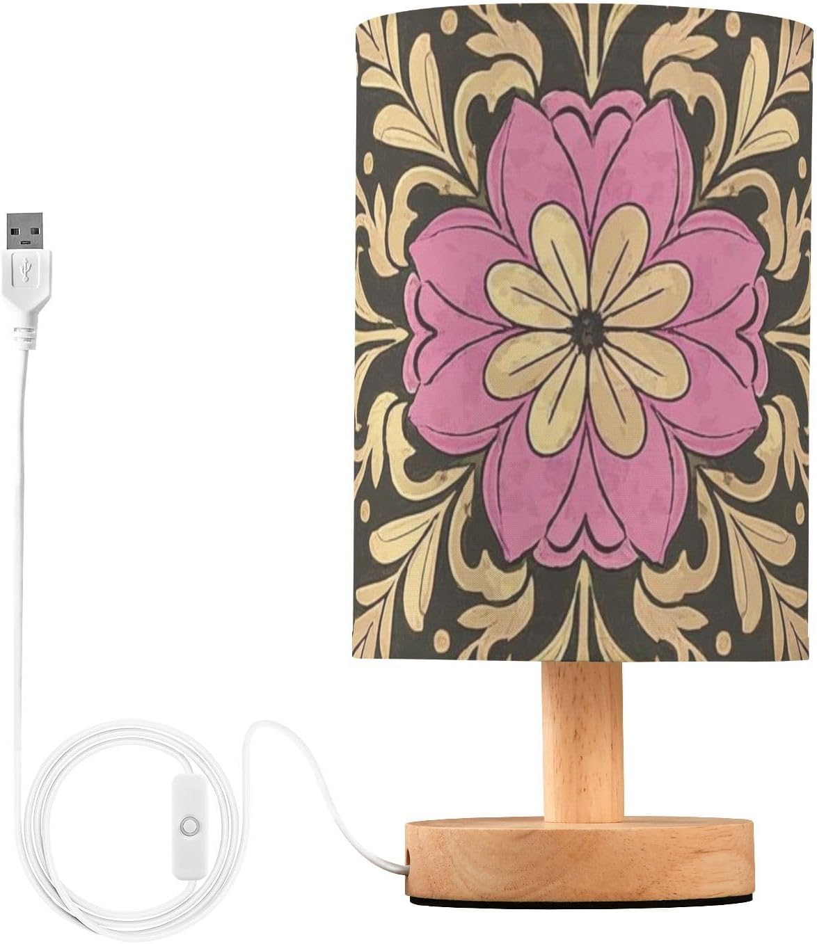 European Gold Vintage Flowers Small Lamp Desk Lights for Living Room Lamp for Desk Cute juego de lamparas de mesa