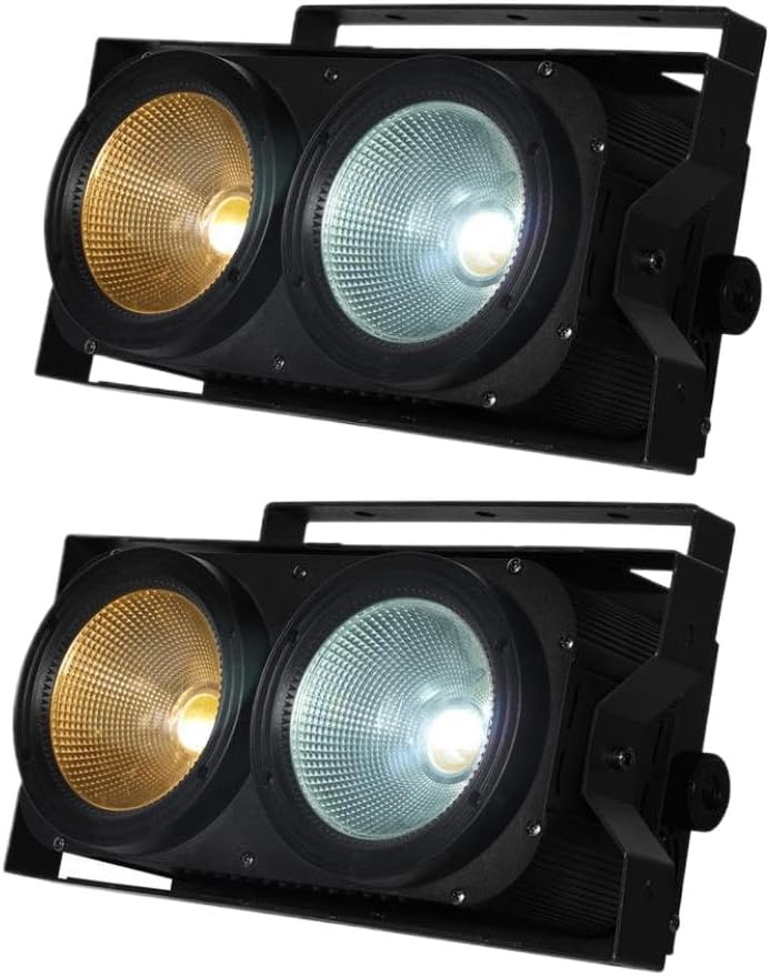 Amazon.com: Seven Stars 100W Stage Light Warm White & Cool White, COB Par Lighting LED Stage Spotlight DMX DJ Lights Par Wash Light Strobe Light for Church,Concert,Photo Studio,Wedding,Live Show(4 Packs) : Musical