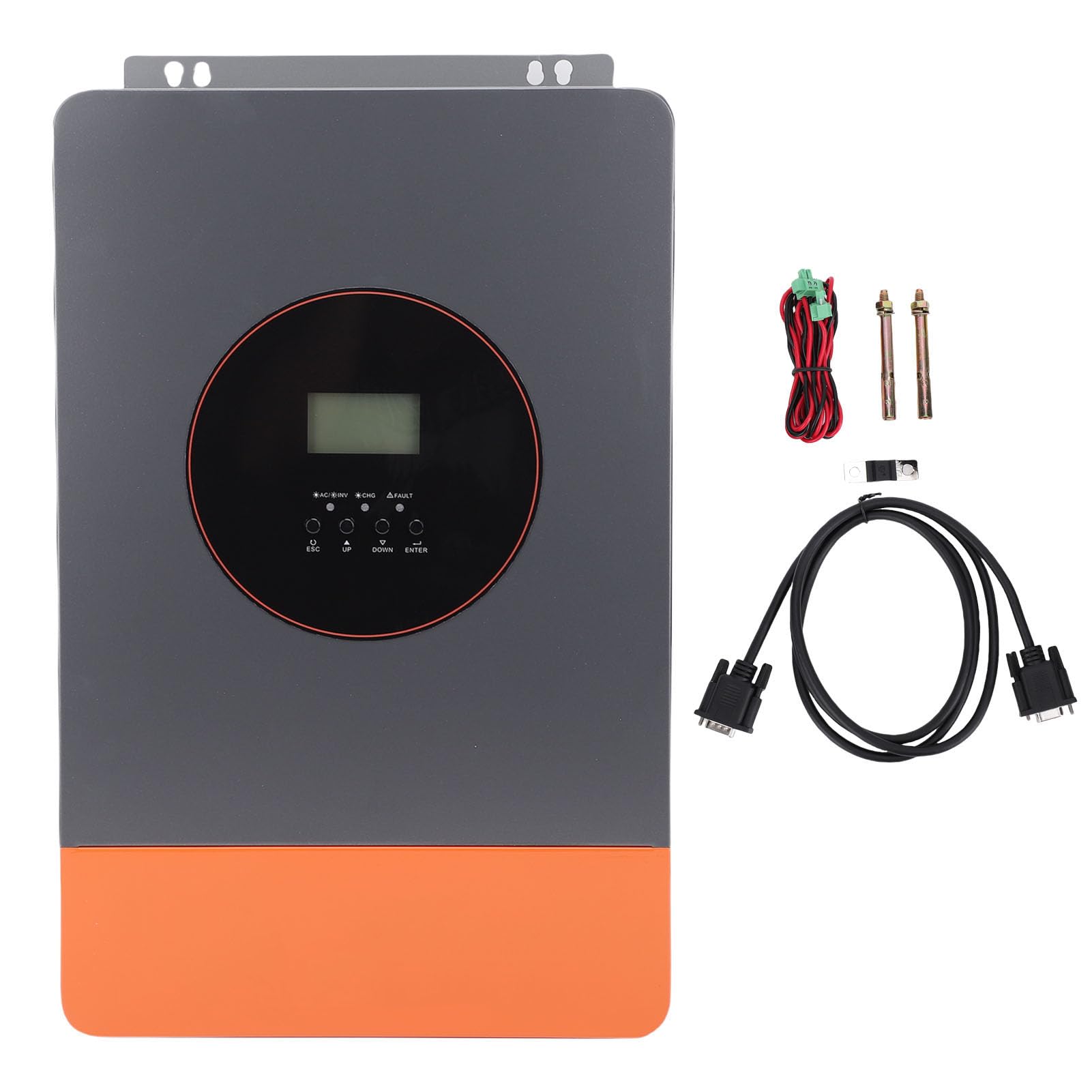 FTVOGUE Inverter Solare Ibrido da 6200 W, Lega di Alluminio, Onda Sinusoidale Pura con Controller MPPT da 120 A per Applicazioni Off-grid