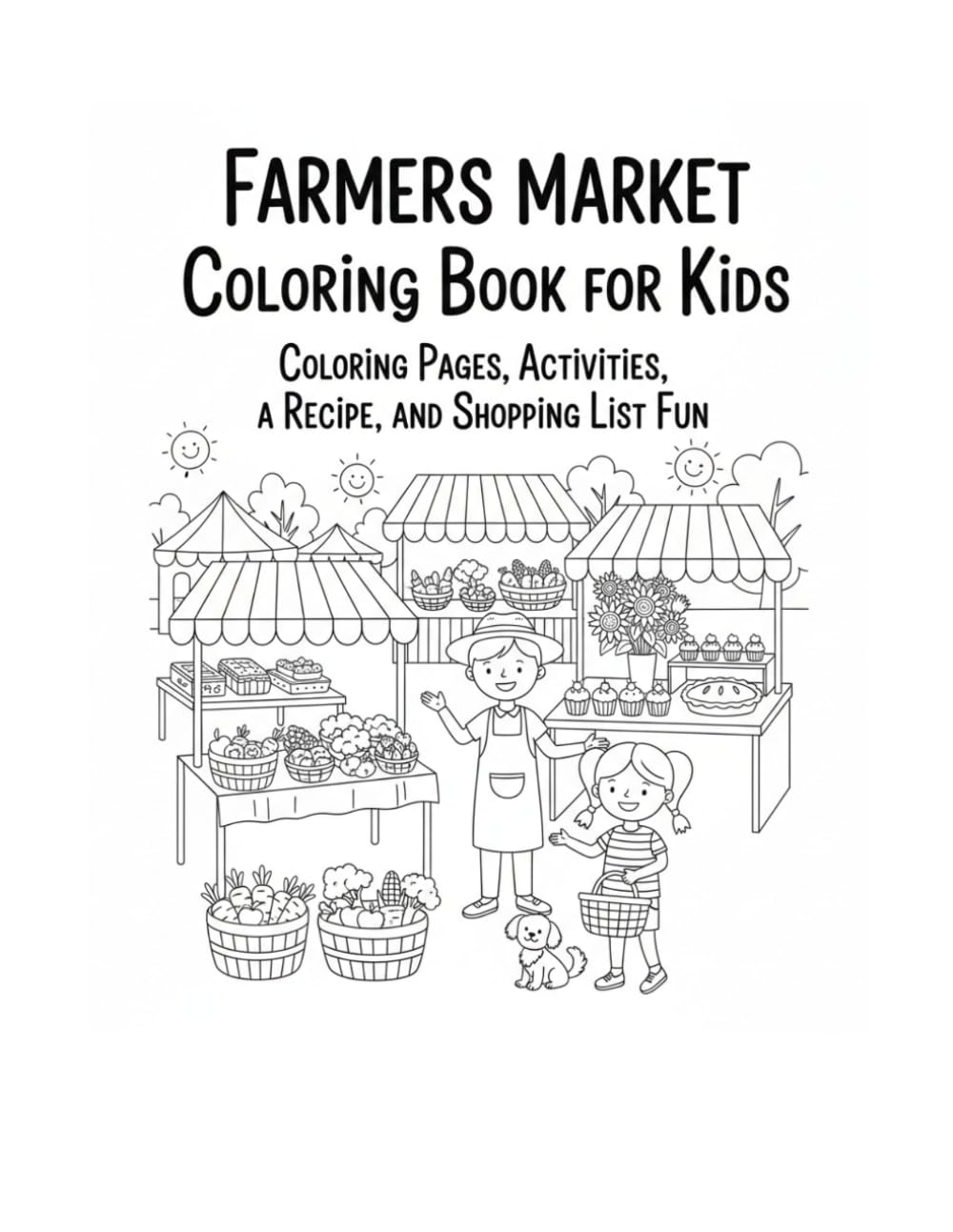 Farmers Market Coloring Book