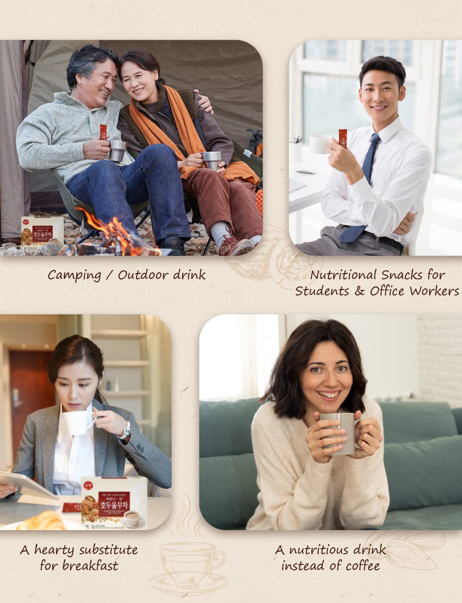 Adderenity KOREAN Traditional Tea Almond Pinenuts Walnuts Job's Tears Tea (18g x 15 Tea Bags) - GOHYANG - Image 5