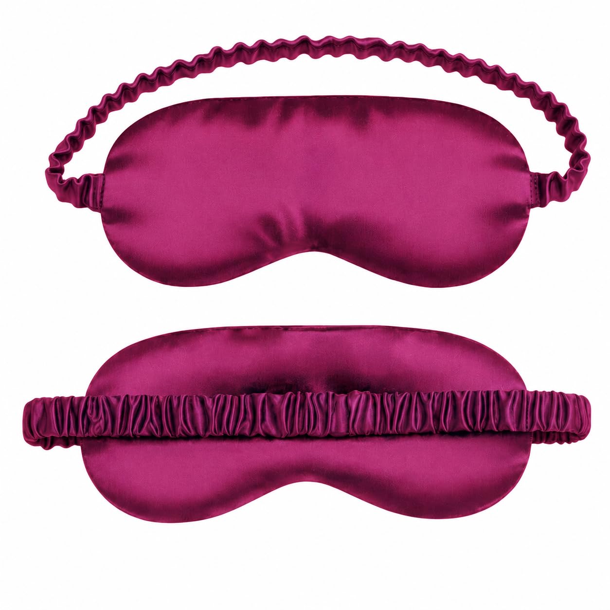 XETTXONE Satin Sleep Mask for Women & Men, Soft Silk Satin Eye Mask for Sleeping, Light Blocking Blindfold with Elastic Strap, Travel Sleep Eye Cover – Wine-image-15