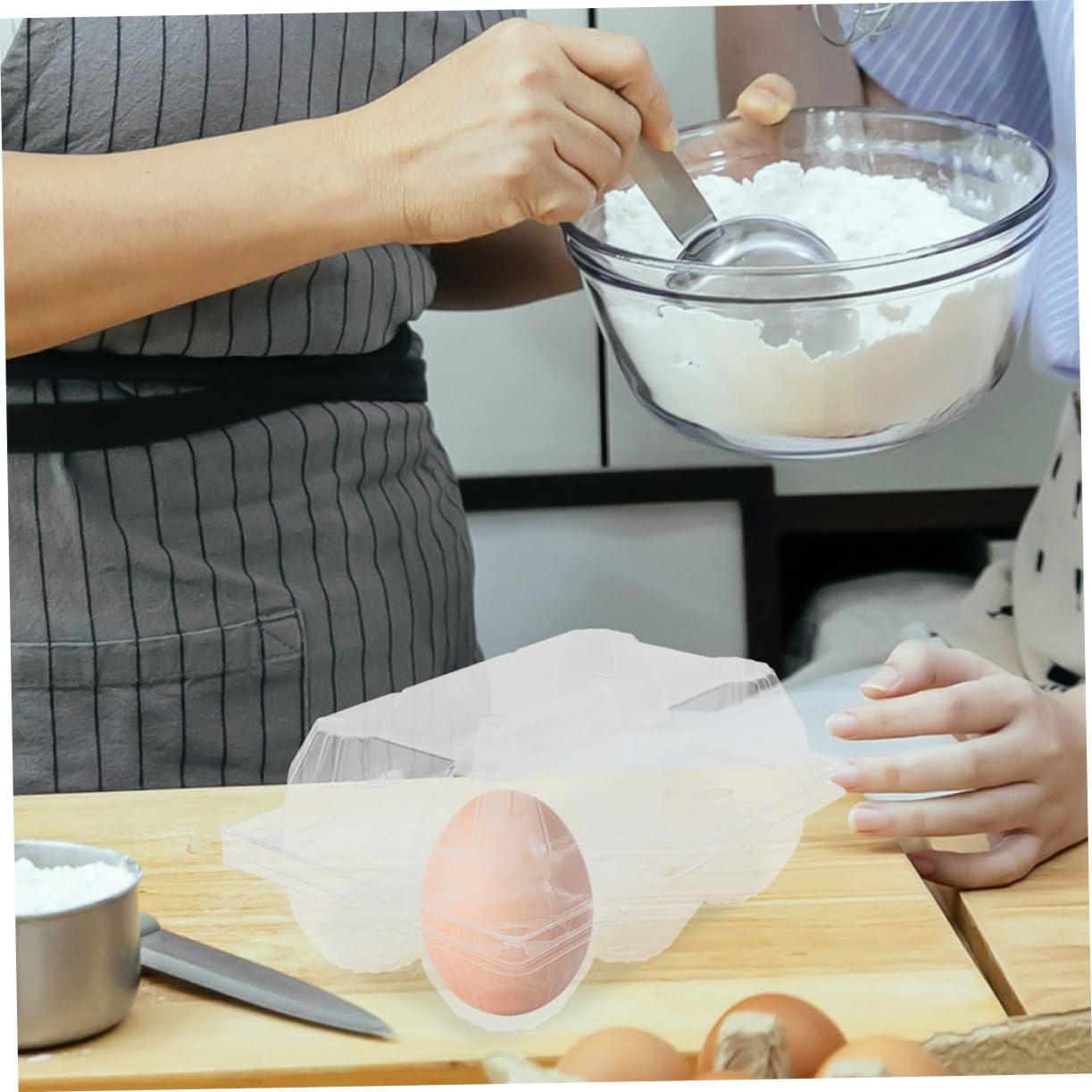 15pcs Plastic Carton for Goose and Eggs Reusable Storage Box Organizer for Refrigerator and Kitchen Secure and Portable Holder