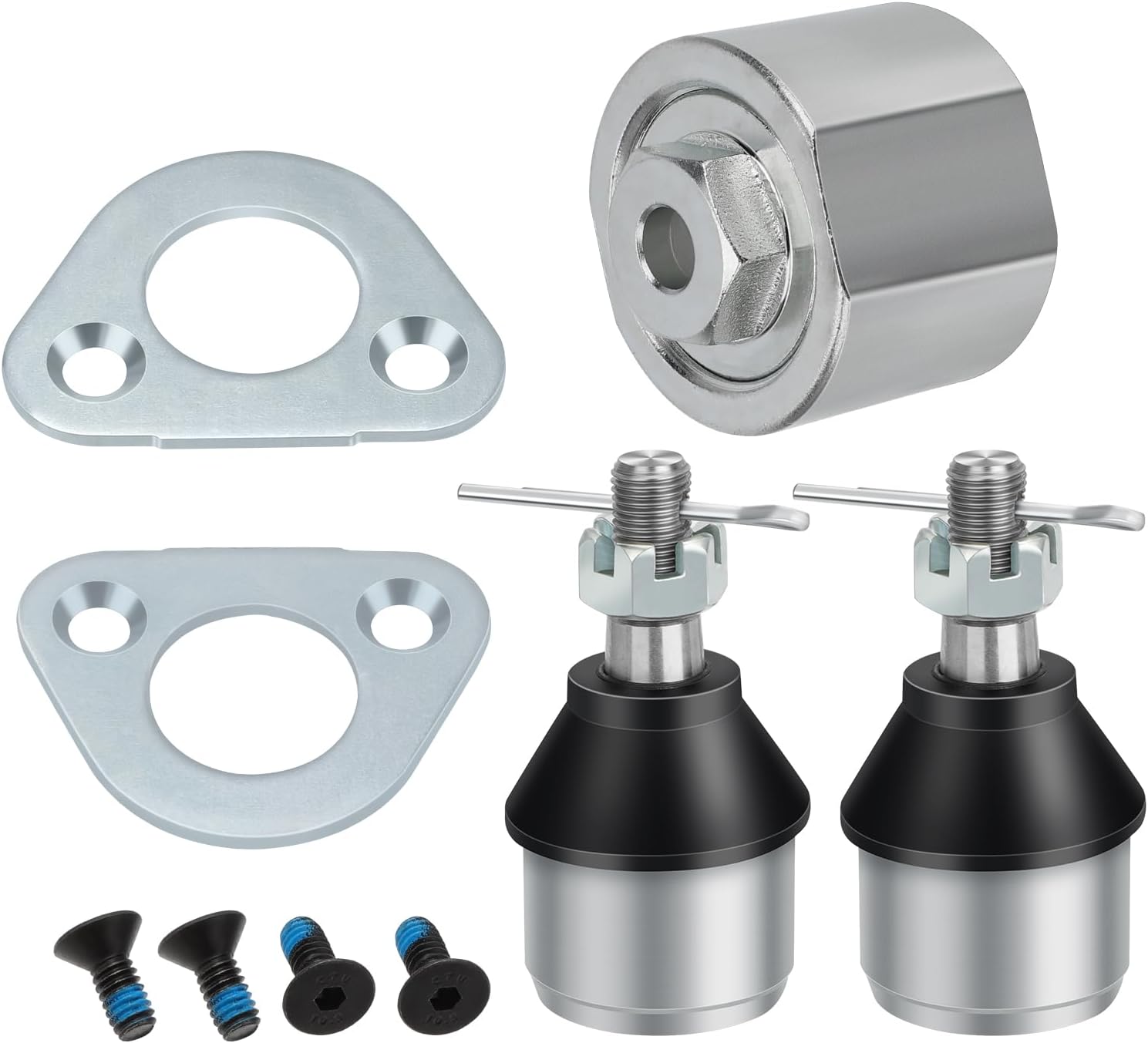 JAVIK Polaris Ball Joint Replacement Kit with Bracket & Puller Tool - 2-Set for Sportsman Ranger Magnum Scrambler Trail Boss (OEM 7061158 7080927)