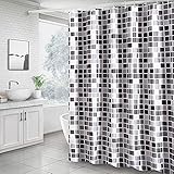 Diseño único: la cortina de ducha utiliza el diseño de impresión 3D que muestra la belleza de la naturaleza que cumple con el deseo de vivir cerca del entorno natural. Decora tu cuarto de baño de forma fácil y colorida, sin decoloración ni deformación.