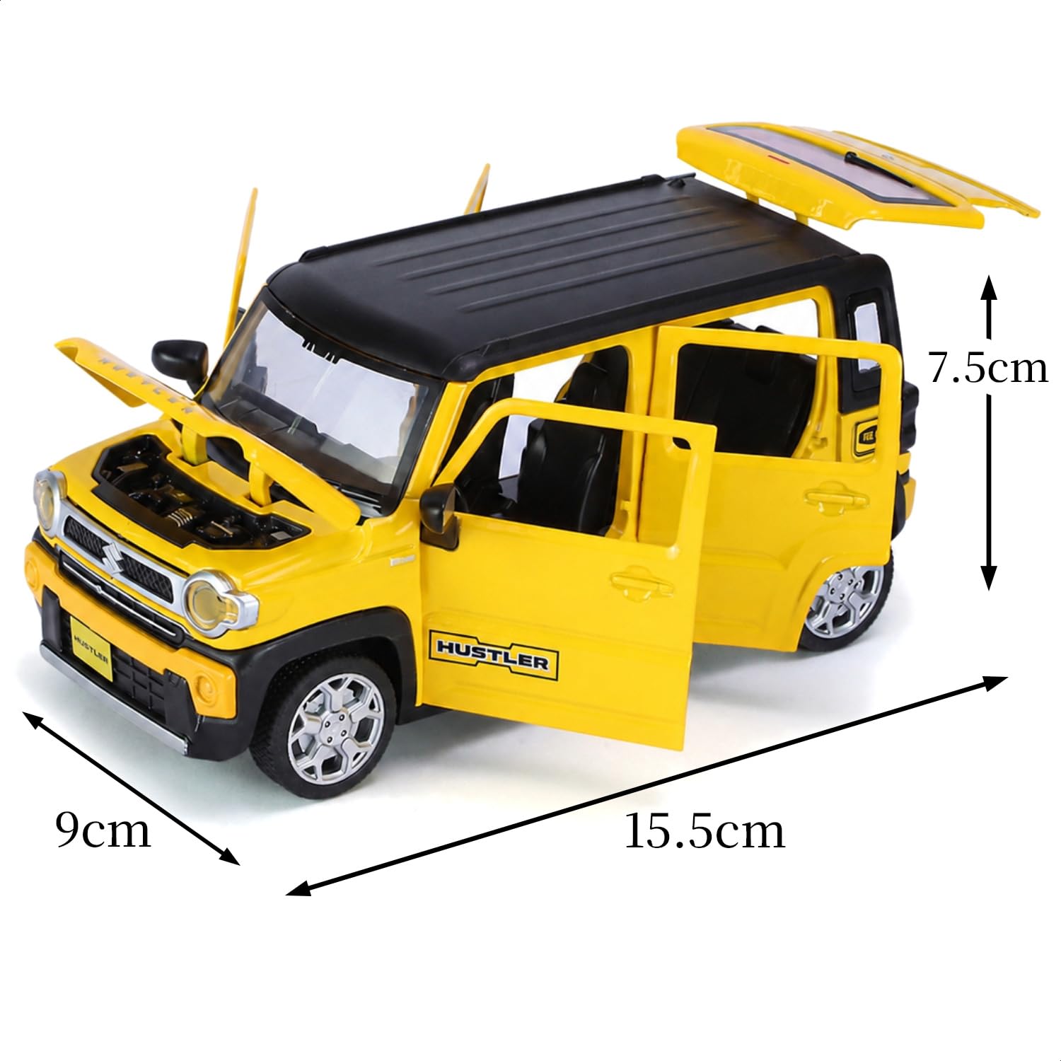 Amazon.co.jp: Heimanba 1/22 スズキハスラー 2020 ／ ミニカー ダイ
