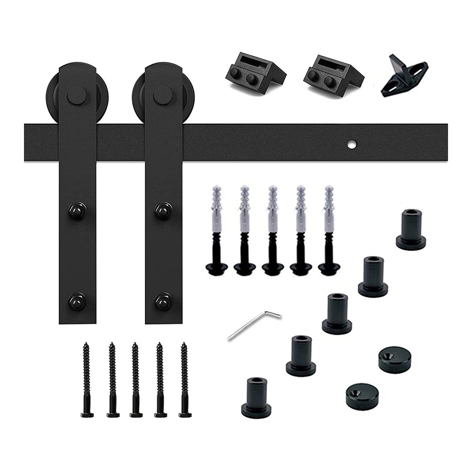 Buy OMVOVSO Sliding Door System Adjustable Sliding Door Fitting Set