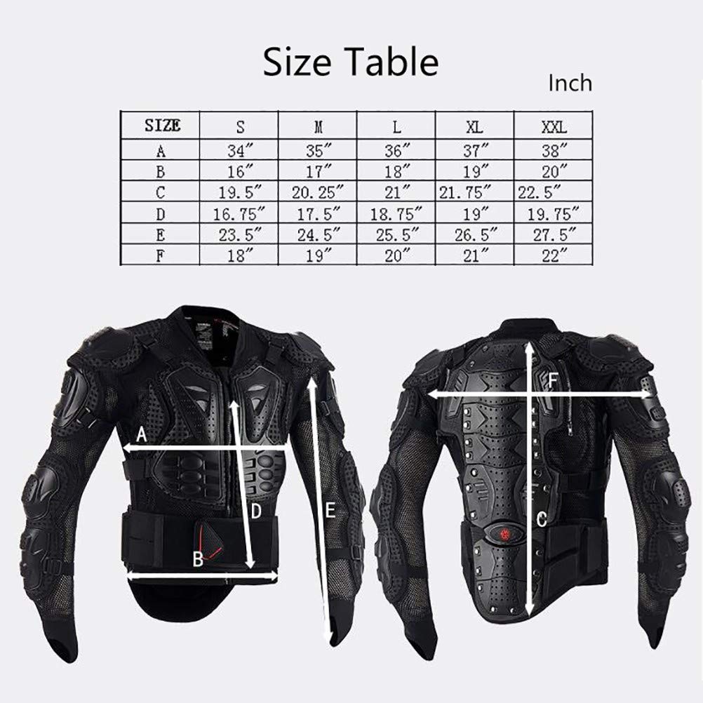 Moto Protezione Armatura da Motocicletta Indumenti di Protezione Corpo Armatura Completa Moto Professionale Sportivo per Gli Uomini Abbigliamento Protettivo da Corsa