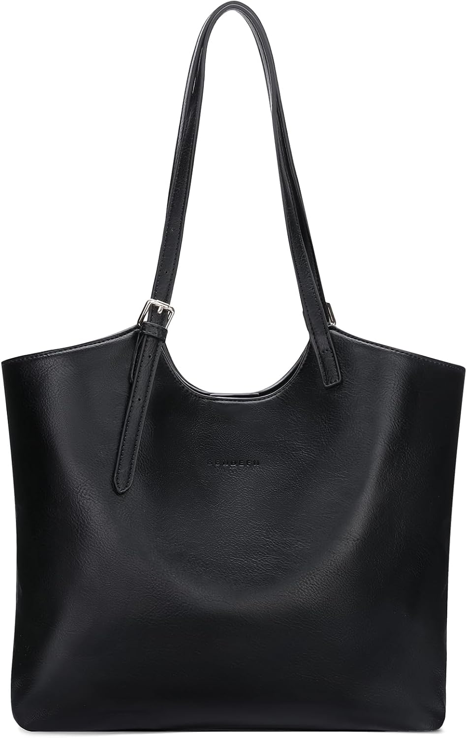 SENDEFN Large Work Tote Bag for Women Leather Shoulder Bag with Zip Ladies Travel Purse and Handbags with Adjustable Handle
