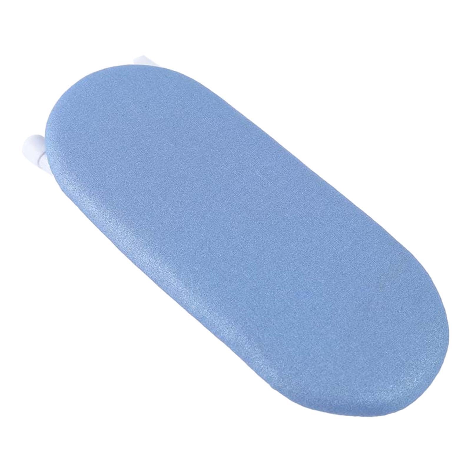 CYDZSRA Tabletop Ironing Board With Scorch Resistant Cover Quick Ups On Delicate Fabrics And Styles Shoulders Removable Cover Portable Ironing Board Cuffs Neckline, Blue Silver