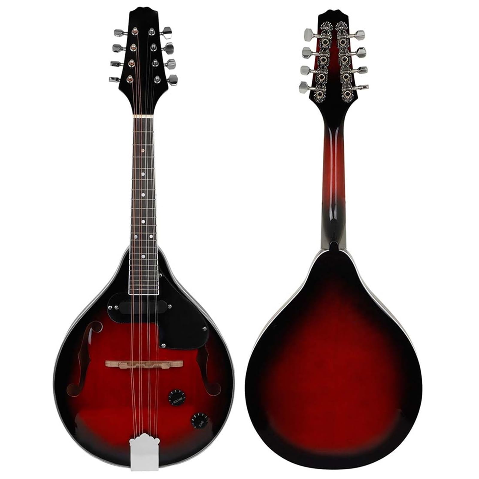 Instrument De Mandoline Pour Adulte Instrument De Musique Mandoline Rouge Et Guitare Électrique Bk Huit Cordes Professionnelle