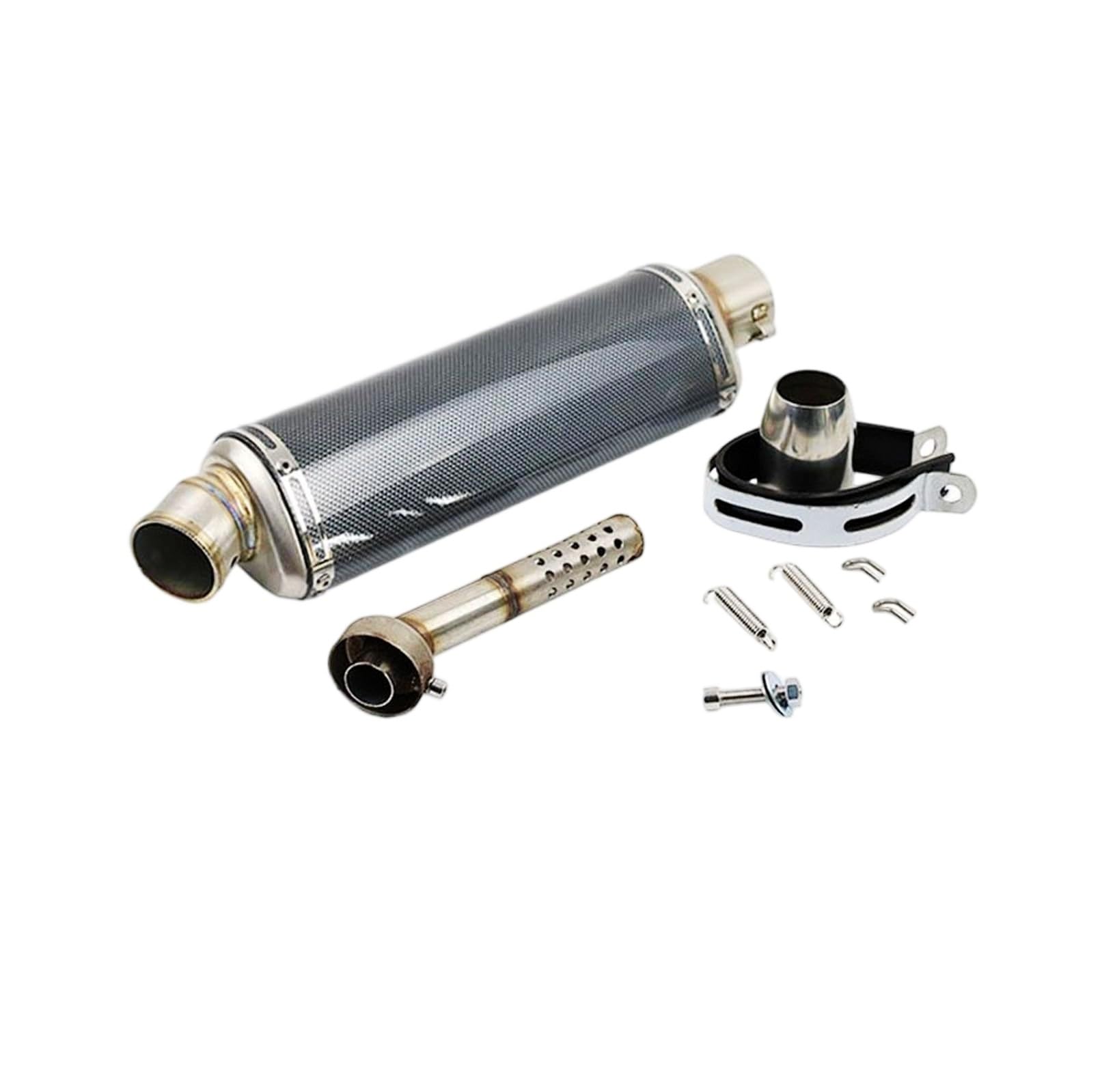 Silenziatore Moto Scarico Moto ADV150 in Acciaio Inox Modificato, Muffler Silenziatore