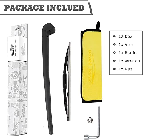 Vista 87 de Juego de tuercas de repuesto para limpiaparabrisas trasero para Jaguar F-PACE 2017-2022, conjunto de accesorios de cubierta del limpiaparabrisas