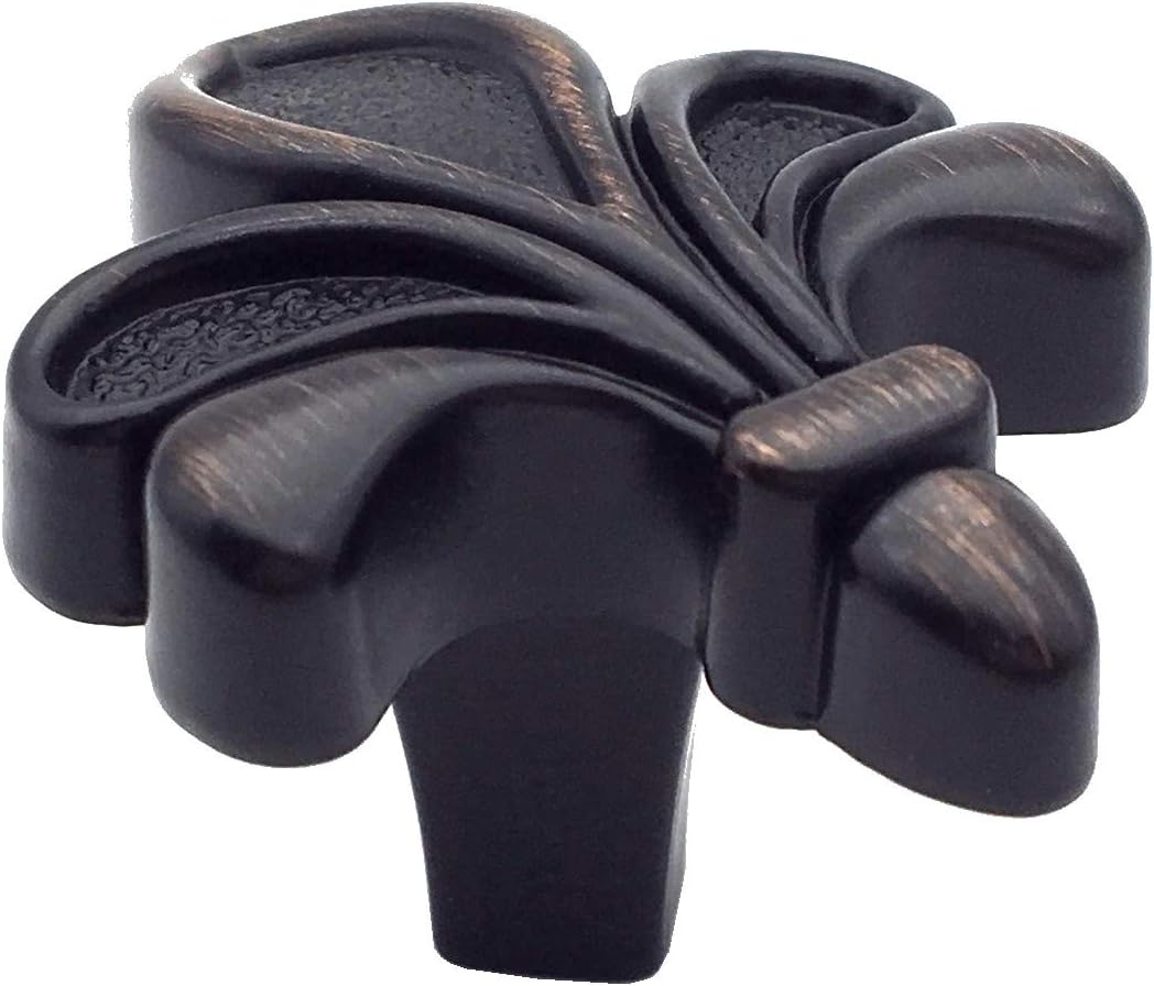 Fleur De Lis Knob Drawer Pull Oil Rubbed Bronze Dresser Knob Cabinet Handle Dresser Pulls Kitchen Door Handles Hardware (Size : L: 1.7)