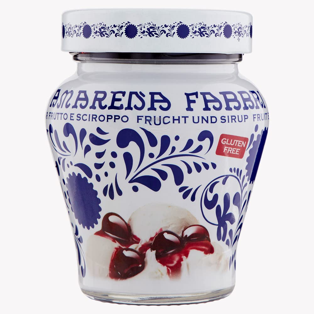 Italian Gourmet fragole sciroppate Erdbeere Opaline Sirup Dessert 6 x 230g | Frutta intera in sciroppo, süß und glänzend, ideale per gelato, yogurt e, Gesamtnettogewicht 1,38 kg + Kostenlos Polpa 400g