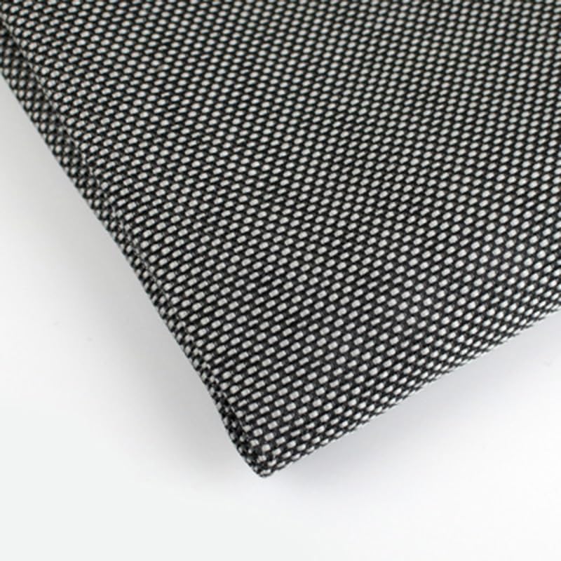 Speaker Fabric, Retro Speaker Mesh Cover Mask Sound-Proof Cloth Sound Absorption Audio Filter Dust-Proof Cloth(L0.5m W1.5m,Grey-Black)