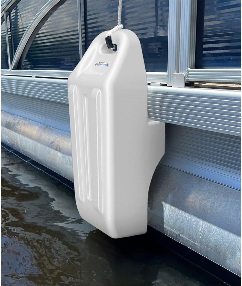 Dockmate Pontoon Bumper | Ultimate Protection for Your Pontoon Boat! | 23.5" L x 7.75" W x 8.5" D | Locking Recessed Groove | UV Protected PVC | Easy Grip Handle