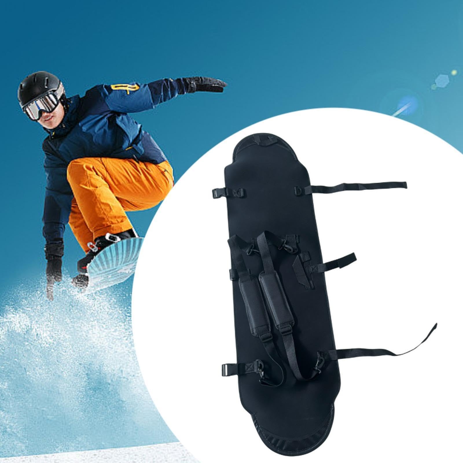 Housse de Snowboard Étui de Rangement Organisateur Protection Antichoc Sac à Bandoulière Rembourrée Waterproof Portable Adaptée pour Ski Sports