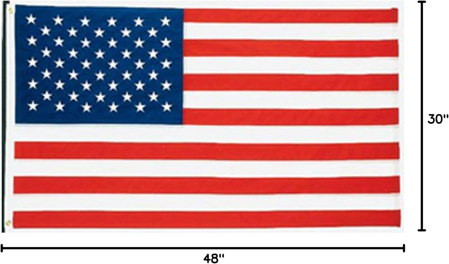 American American US Nylon Replacement Flag, 2.5 by 4-Feet
