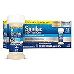 Similac 360 Total Care Infant Formula, Has 5 HMO Prebiotics, Our Closest Prebiotic Blend to Breast Milk, Non-GMO, Baby Formula, Ready to Feed, 2-fl-oz Bottle, Pack of 12