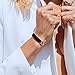 LoveSnap Silicone Snap Bracelet with Rose Gold Closure – X-Large Size Fashion Bracelet, Adjustable Rubber Band, Includes 5 Interchangeable Color Bands – Unisex Everyday Jewelry Black Rosegold