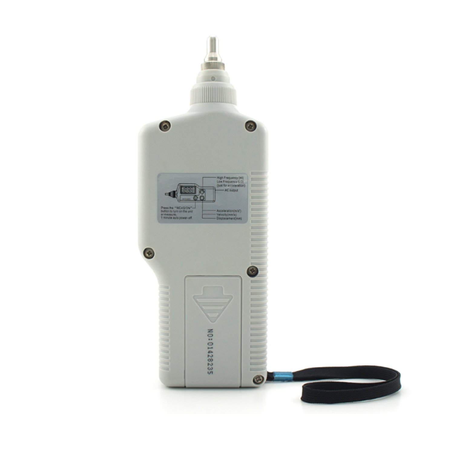 Analizador de vibraciones, Medidor de vibraciones portátil Analizador Detector mecánico digital fallas Vibración la pluma AS63A