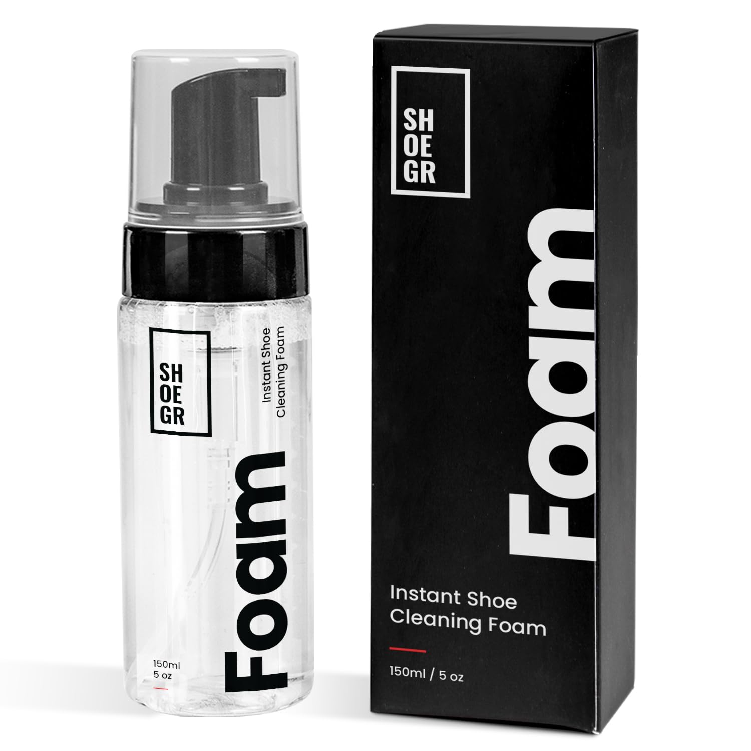 SHOEGR Instant Shoe Cleaning Foam | 150ml Shoe Cleaning Foam White Shoe Cleaning Kit, Shoe Cleaner Shampoo For Sneakers, S... - Review, Price and Buying Guide