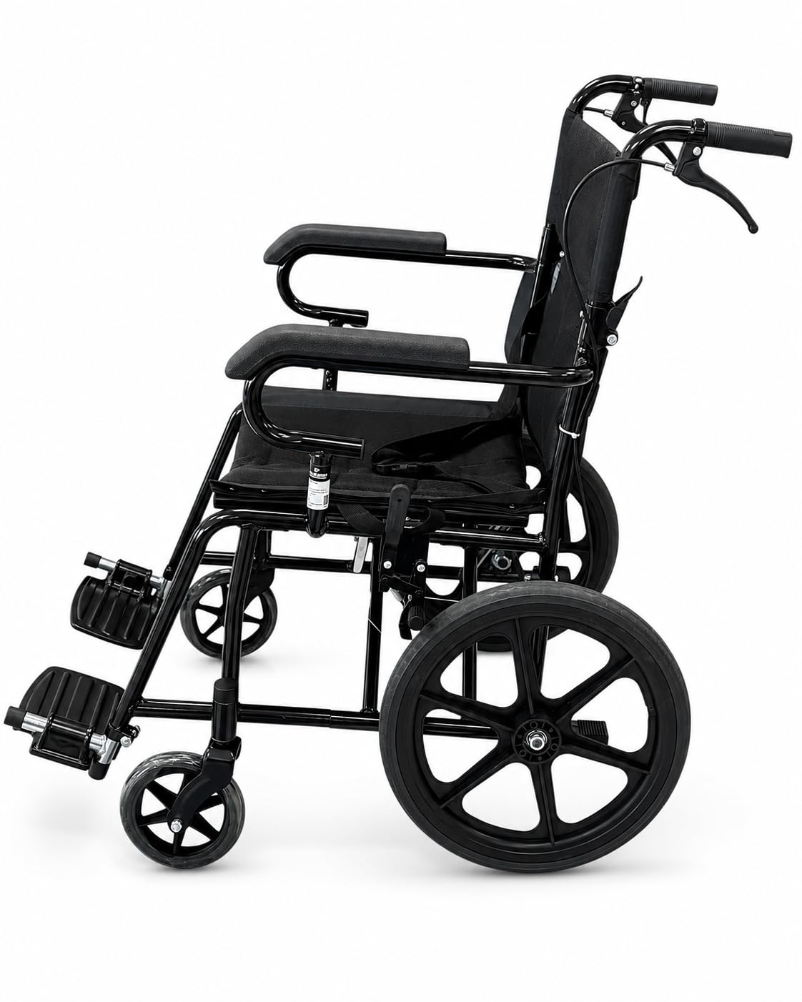 Silla De Traslado Plegable Con Reposapiés