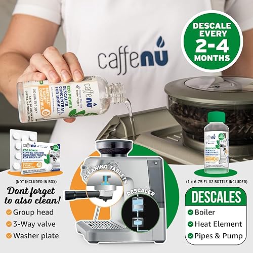 Miniatura 6 de Solución de descalcificación compatible con Breville. Botella de solución descalcificadora. El kit de descalcificación elimina la cal para un café