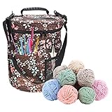 Diseño de bolsillos del exterior de la bolsa para poner las herramientas como ganchillos, tijeras, agujas y etc
