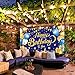 KatchOn, XtraLarge Blue and Gold Happy Birthday Banner - 72x44 Inch | Blue and Gold Bday Backdrop for Happy Birthday Decorations | Party Decorations for Men and Women