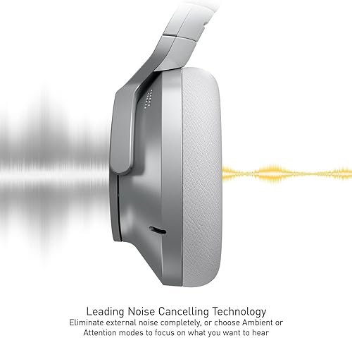 Vista 4 de Technics - Auriculares inalámbricos con cancelación de ruido con conectividad multipunto de 2 dispositivos - EAH-A800-S Plata plateado