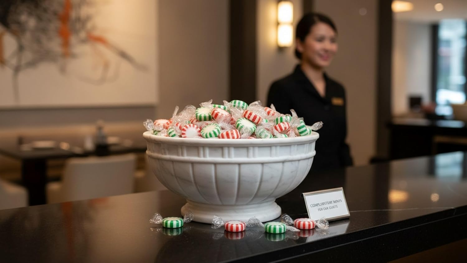 SweetGourmet Christmas Mix Red Peppermint and Green Spearmint Starlight Hard Candy Mints, Individually Wrapped, 4 Pound Bulk Bag