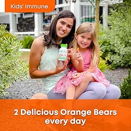 Wellvites Sugar Free Kids Immune Daily Gummy Vitamins - Vegan, Non-GMO - Vitamin C Gummies for Kids Immune Support, No Artificial Sweeteners, Gluten-Free, Gelatin-Free, 60 Count (30 Day Supply)