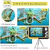 Waterproof Digital Camera Underwater Camera Full HD 2.7K 48 MP Video Recorder Selfie Dual Screens 16X Digital Zoom Flashlight Waterproof Camera for Snorkeling (Yellow)