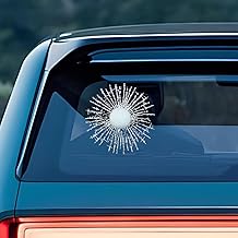 3D Prank Tricky Broken Glass Car Sticker Decal, Golf Hits Car Window Styling Sticker, Vinyl Window Self Adhesive Decal, Funny Decoration Decals for SUV, Truck, Laptop, Wall (Golf)