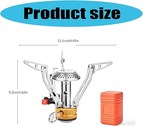 Miniatura 6 de Folded Outdoor Picnics Stove Survival Furnaces Windproofed Hiking Field For Hiking And Backpacking Light Weight