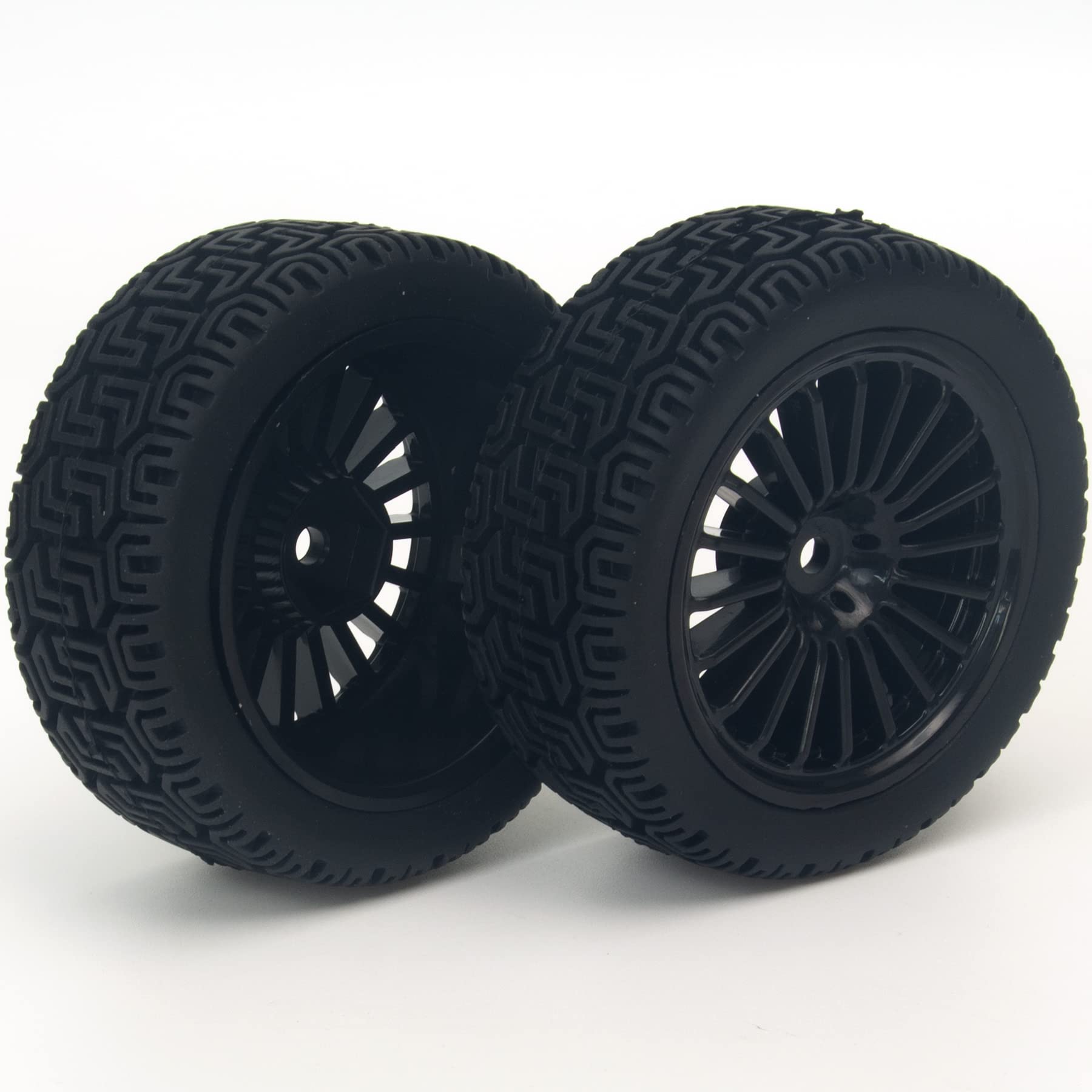 XBERSTAR 4 Neumáticos De Rally De Goma Para Coches RC 1/10 – Compatibles Con Tamiya TT01, TT02, XV-01 Y HPI RS4 – Alto Agarre Para Todo Terreno Y Barro