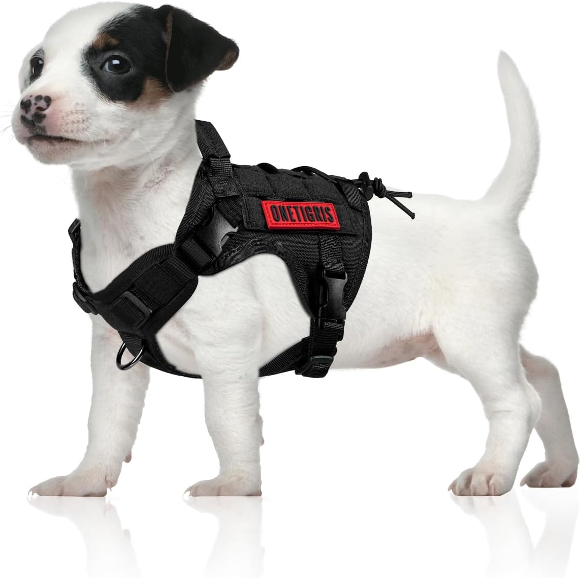 Adjustable No-Pull Tactical Dog Harness Vest for Training & Hiking (XS)