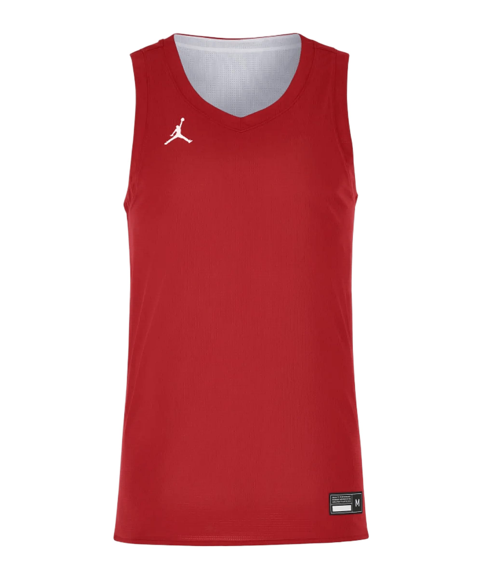 NIKE Canotta Reversibile Basket Uomo Jordan Team25 Basketball Stock Reversible Jersey University Red Taglia M