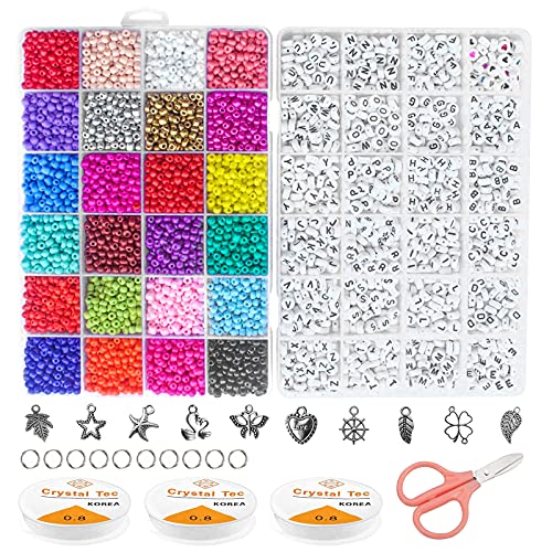 Perline per Braccialetti, 3800 pezzi 4mm Mini