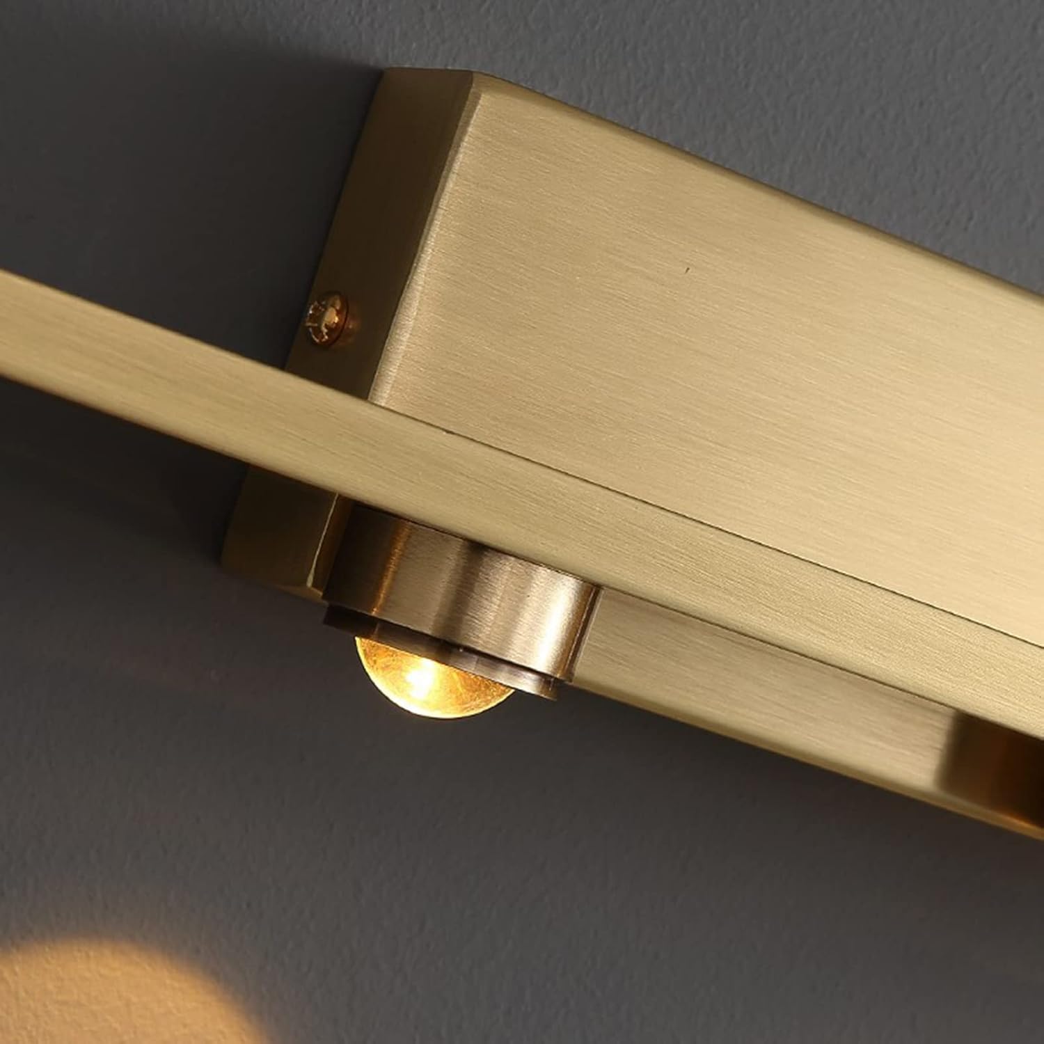 PostAll-Brass Mirror Headlights, Porch Exhibition Room Photo Lamps, Wall for Bathroom, Spotlights, for Bedroom, Entrance, Girls Room, Foye, Hal Stair