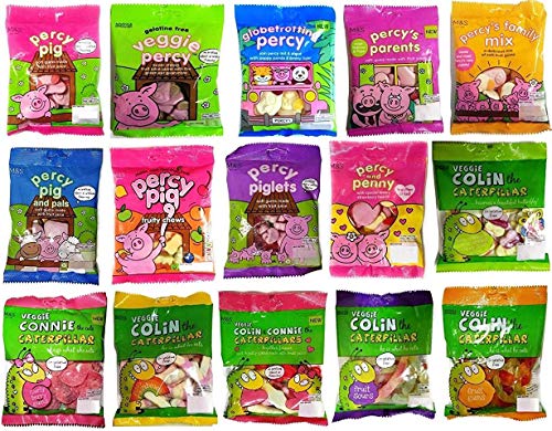 M&S Percy Pig & Friends Variety Vegetarian Fruit Gummy Sweets - 5 x 150g/170g Bags