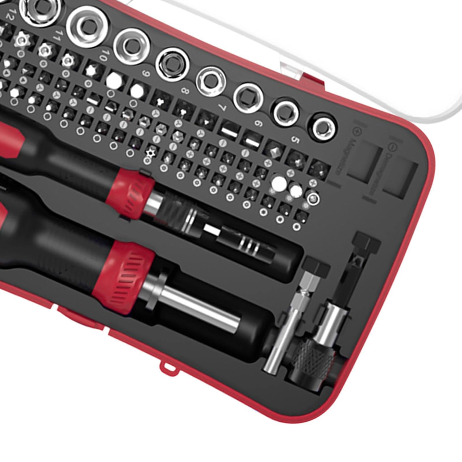 Śrubokręt Grzechotkowy 77-częściowy teleskopowy narzędzie naprawcze