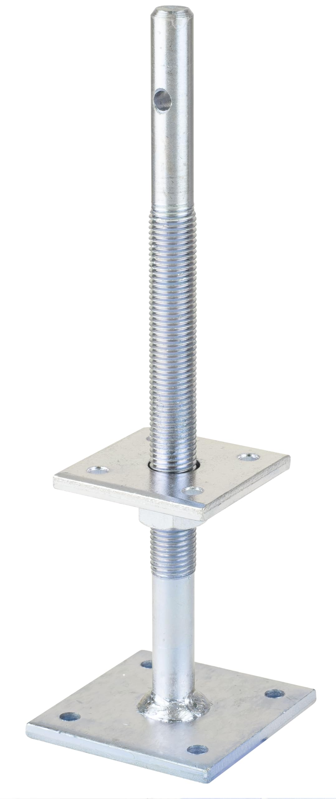 Gah-Alberts Pfostenträger höhenverstellbar 100-230 mm, zum Aufschrauben, galvanisch gelb verzinkt